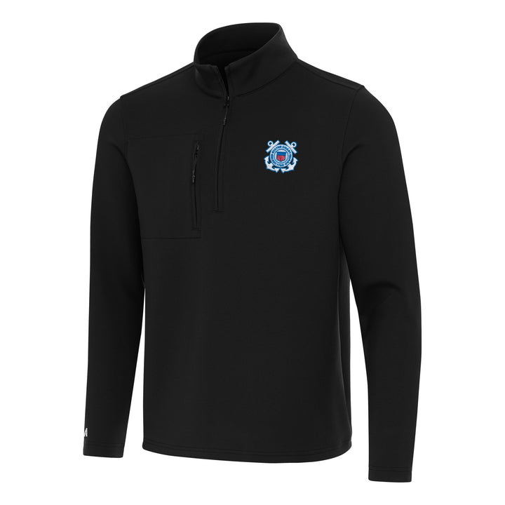 U.S. Coast Guard Men's Insider 1/4 Zip Pullover (Black)*