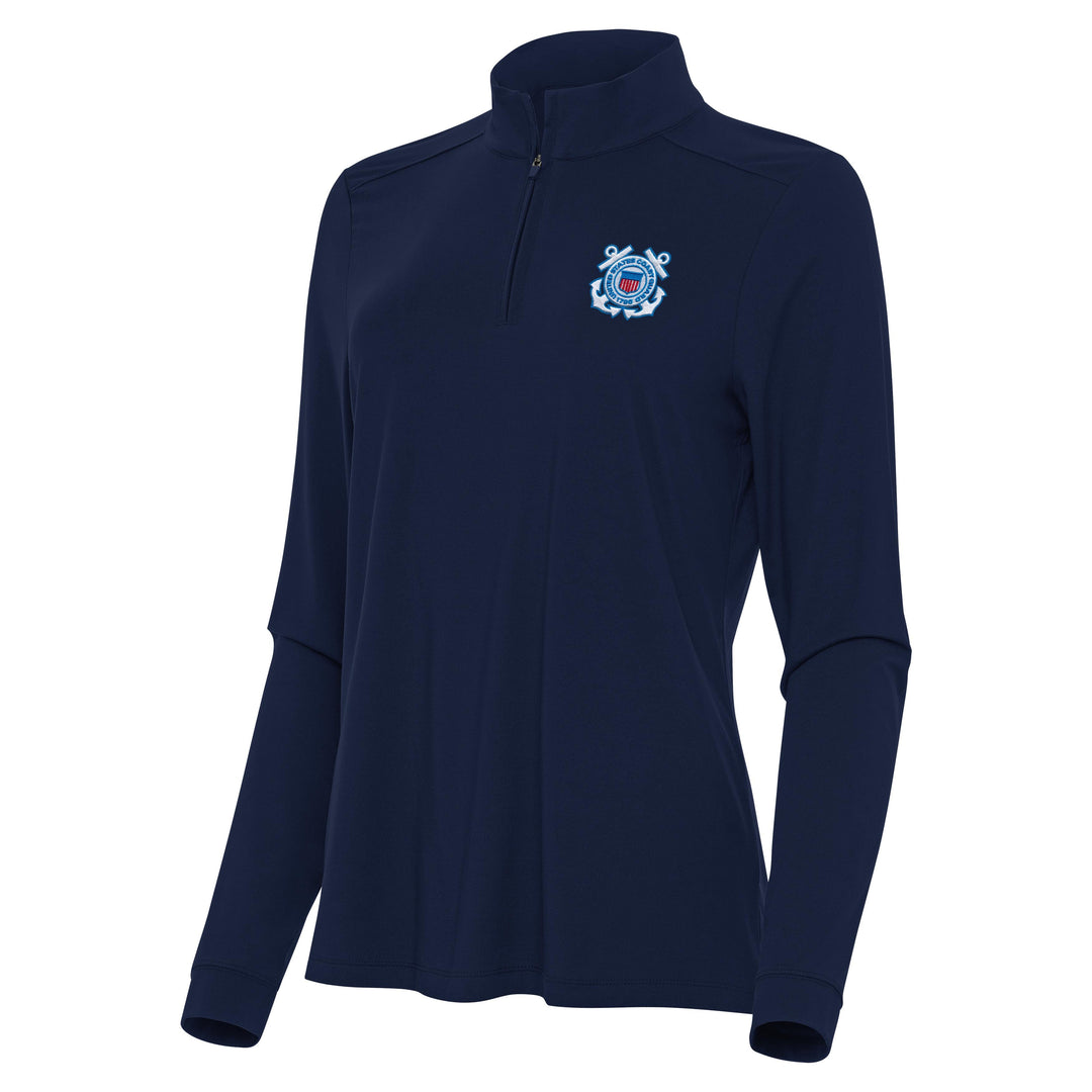 U.S. Coast Guard Women's Intent 1/4 Zip Pullover (Navy)*