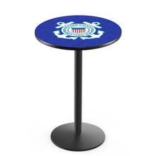 Load image into Gallery viewer, Coast Guard Seal Pub Table with Round Base*