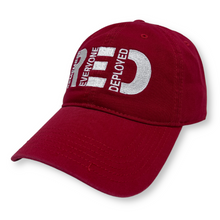 Load image into Gallery viewer, Remember Everyone Deployed Relaxed Twill Hat (Red)