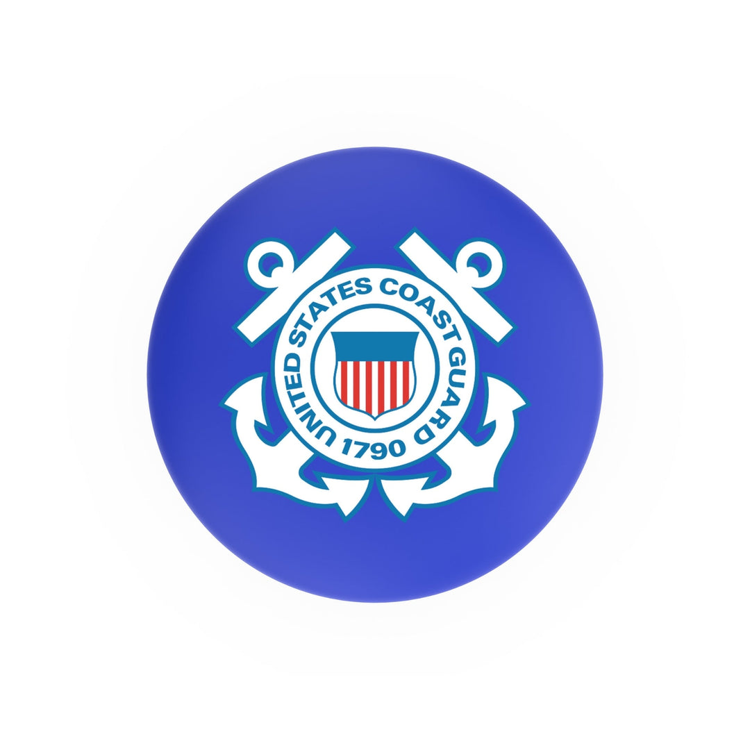 Coast Guard Seal Swivel Stool (Black Finish)*