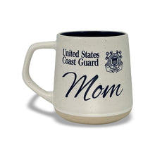 Load image into Gallery viewer, Coast Guard Mom 20oz Speckled Ceramic Mug
