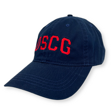 Load image into Gallery viewer, USCG Arch Relaxed Fit Hat (Navy/Red)
