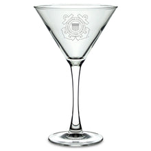 Load image into Gallery viewer, Coast Guard 10oz Martini Glass*