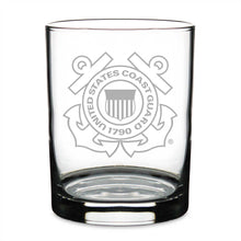 Load image into Gallery viewer, US Coast Guard Double Old Fashion Glass*