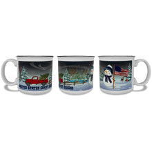 Load image into Gallery viewer, Coast Guard Winter Scene 15oz Sublimated Campfire Mug (White)