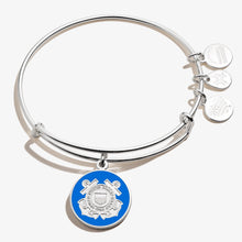 Load image into Gallery viewer, Alex and Ani Coast Guard Bangle Bracelet (Silver)