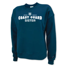 Load image into Gallery viewer, Coast Guard Champion Sister Ladies Crewneck (Navy)