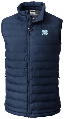 Coast Guard Seal Columbia Powder Lite Vest (Navy)*