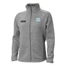 Load image into Gallery viewer, Coast Guard Seal Columbia Women&#39;s Sweater Weather Fleece Full Zip Jacket (Grey)*