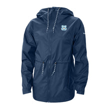 Load image into Gallery viewer, Coast Guard Seal Columbia Women&#39;s Lily Park Rain Jacket (Navy)*