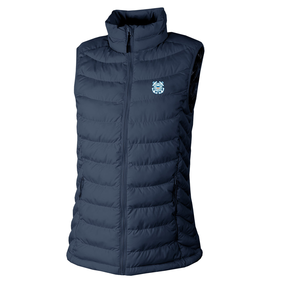 Coast Guard Seal Columbia Women's Powder Lite II Vest (Navy)*