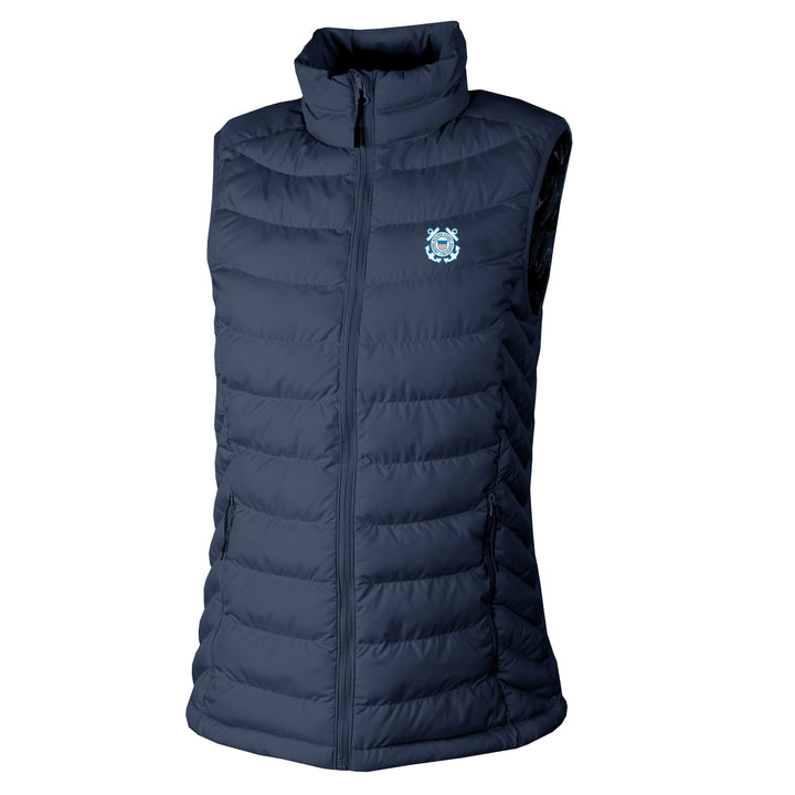 Coast Guard Seal Columbia Women's Powder Lite II Vest (Navy)*