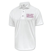 Load image into Gallery viewer, Pick Your Design Coast Guard Performance Polo (White)