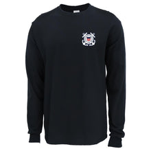 Load image into Gallery viewer, Pick Your Design Coast Guard Long Sleeve T-Shirt (Black)