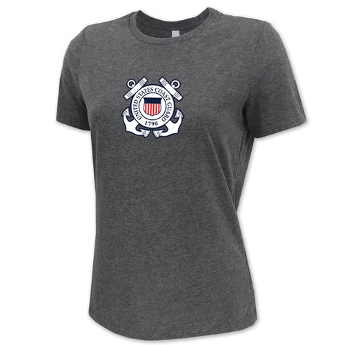 Pick Your Design Coast Guard Ladies T-Shirt (Deep Heather)