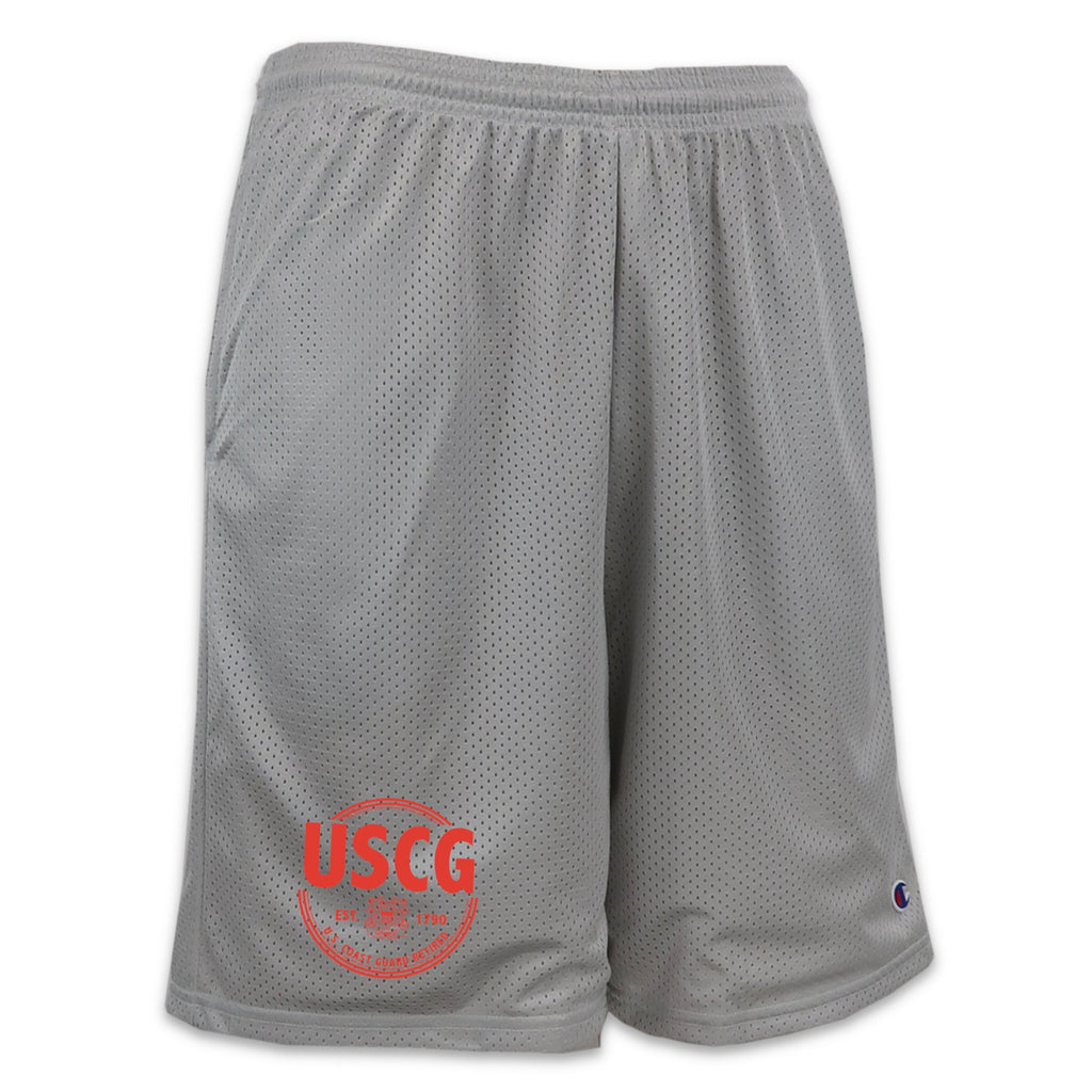 Pick Your Design Coast Guard Mesh Shorts (Grey)