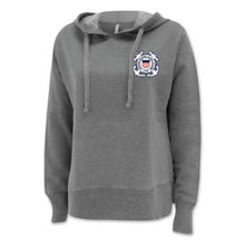 Load image into Gallery viewer, Coast Guard Seal Left Chest Ladies Hood