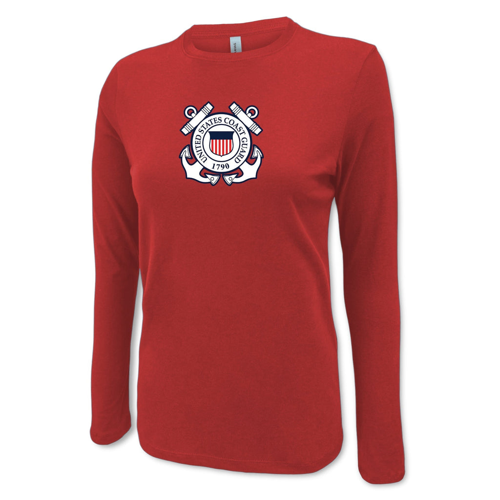 Pick Your Design Coast Guard Ladies Long Sleeve T-Shirt