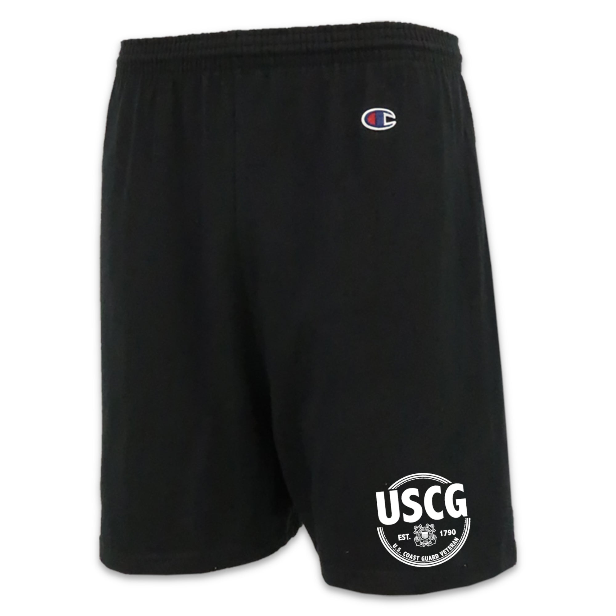 Pick Your Design Coast Guard Cotton Shorts (Black)