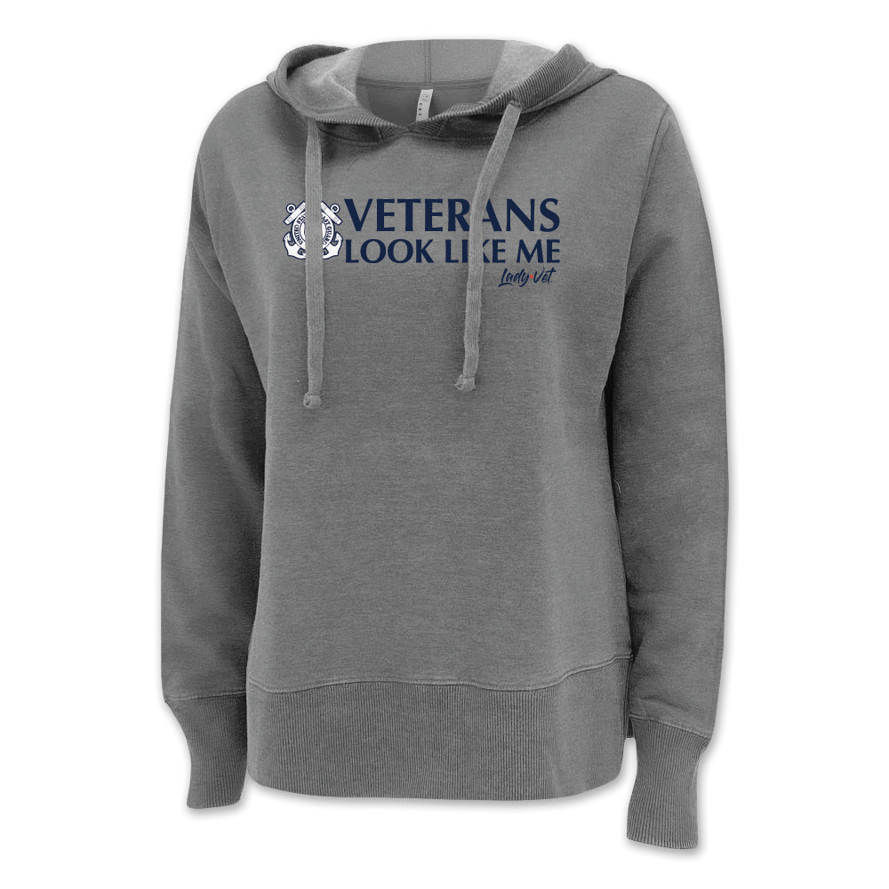 Coast Guard Vet Looks Like Me Ladies Hood