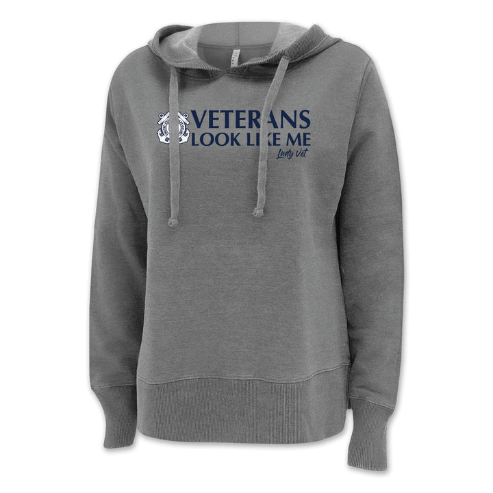 Coast Guard Vet Looks Like Me Ladies Hood