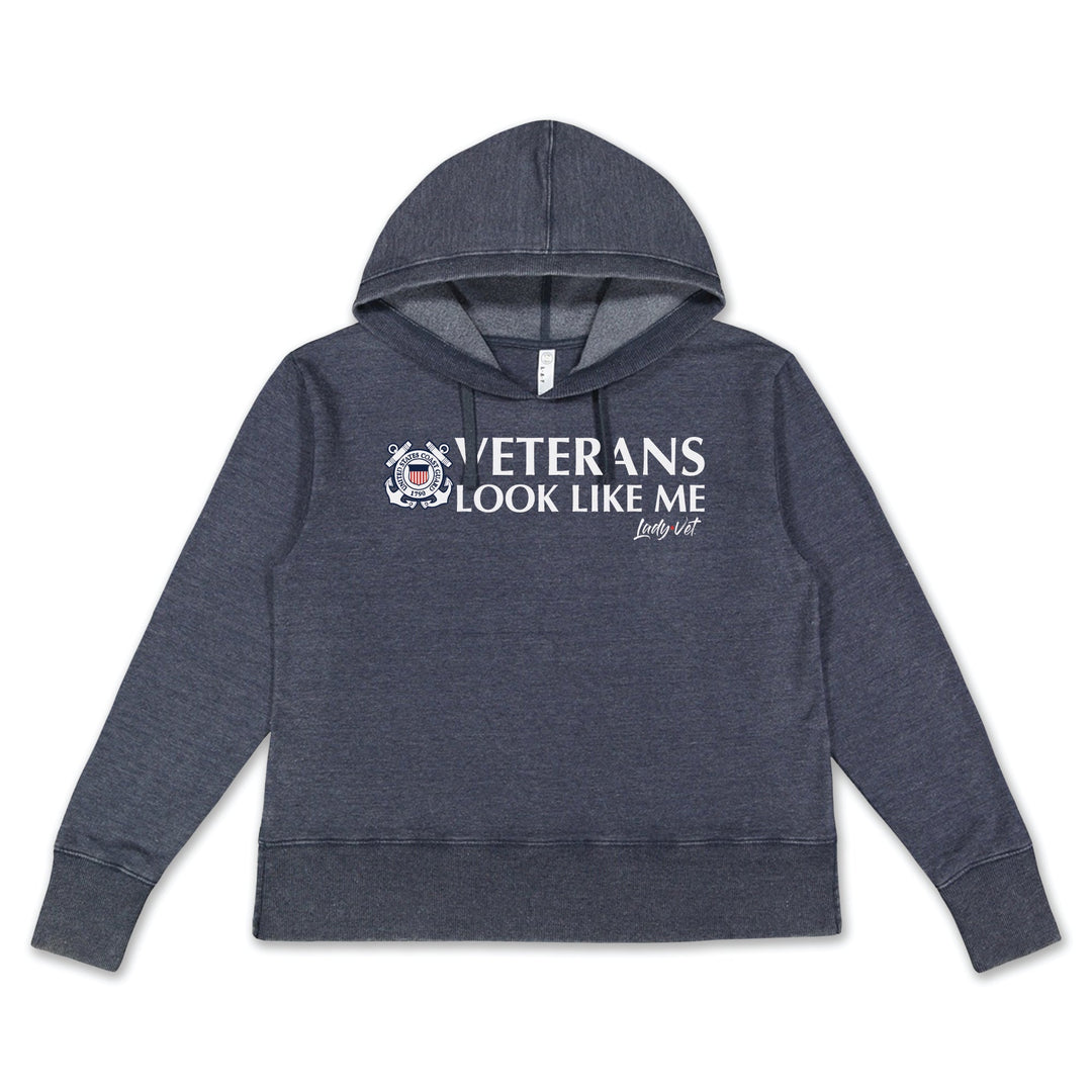 Coast Guard Vet Looks Like Me Ladies Hood