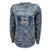 Coast Guard Ladies Vintage Stencil Fleece Crewneck (Camo)