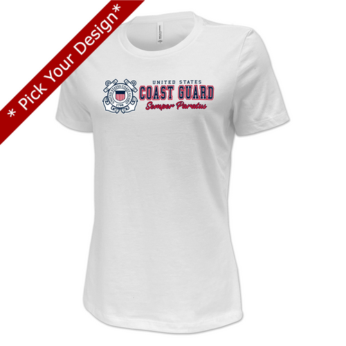 Pick Your Design Coast Guard Ladies T-Shirt