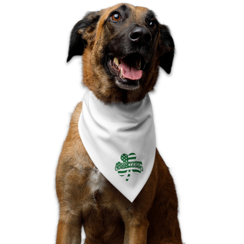 Coast Guard Shamrock Dog Bandana