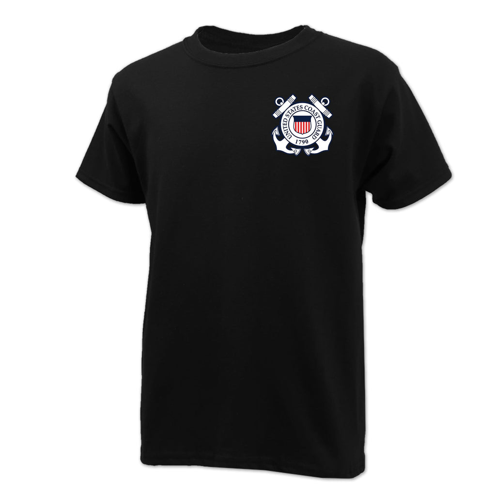 Pick Your Design Coast Guard Youth T-Shirt (Black)