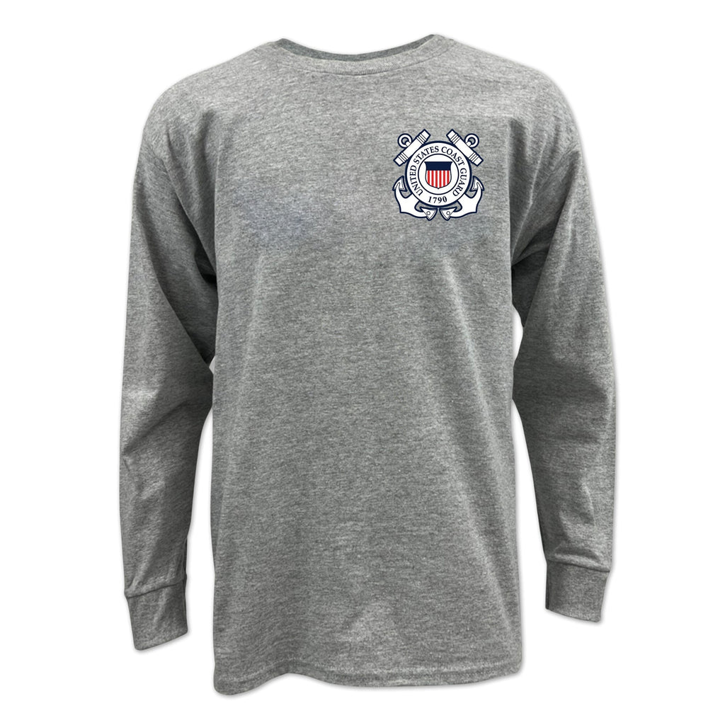 Pick Your Design Coast Guard Youth Long Sleeve T-Shirt