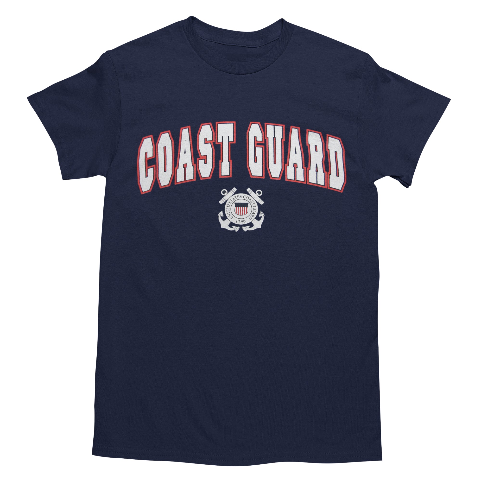 Coast Guard Arch Seal T-Shirt (Navy)