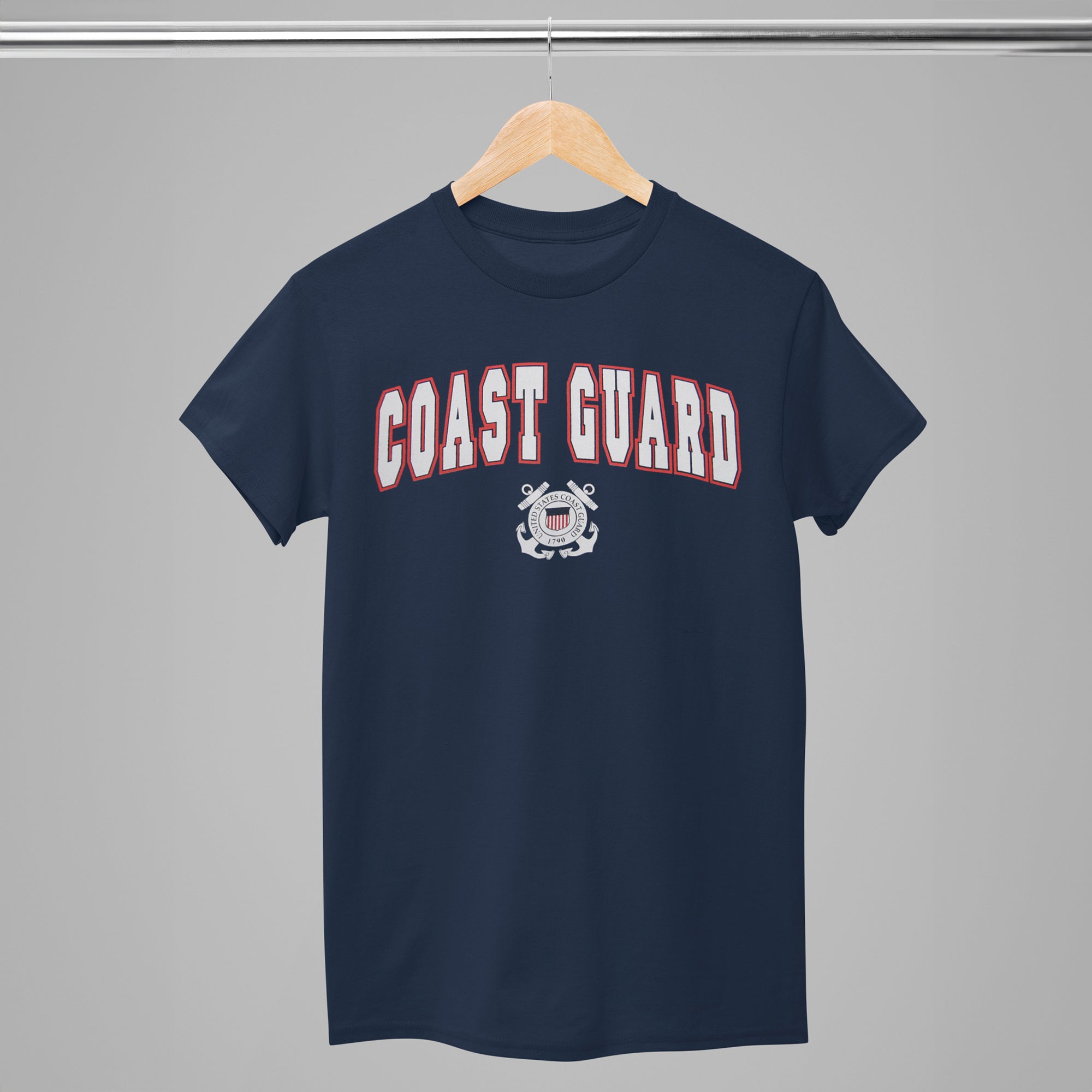 Coast Guard Arch Seal T-Shirt (Navy)
