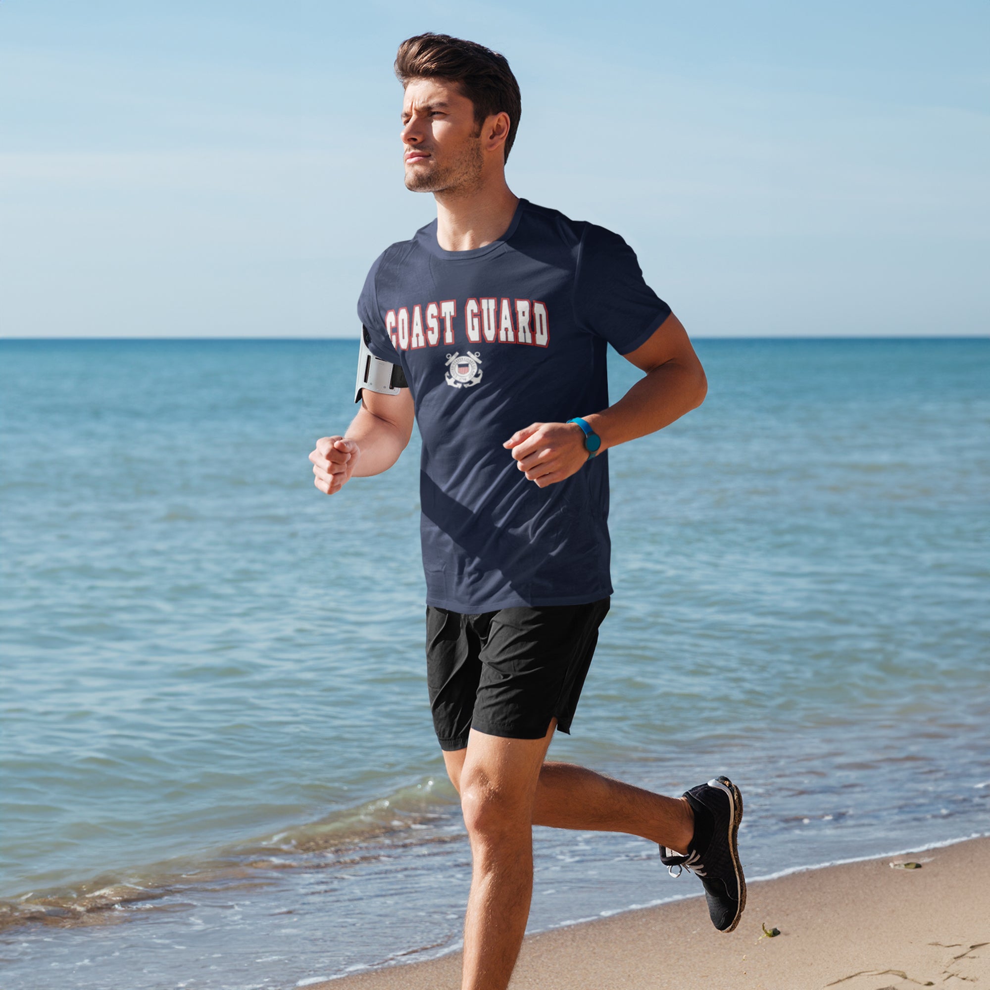 Coast Guard Arch Seal T-Shirt (Navy)
