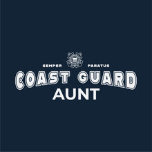 Load image into Gallery viewer, Coast Guard Aunt Ladies T-Shirt (Navy)