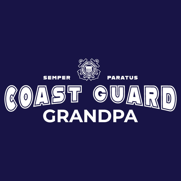 Coast Guard Grandpa T-Shirt (Navy)
