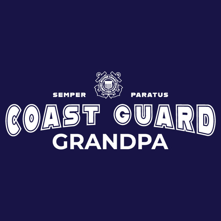 Coast Guard Grandpa T-Shirt (Navy)