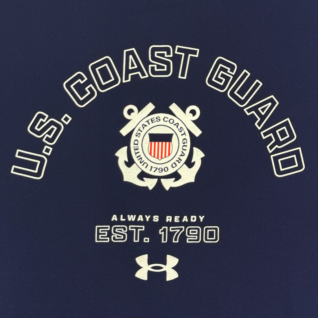 Coast Guard Under Armour Always Ready Tech T-Shirt (Navy)