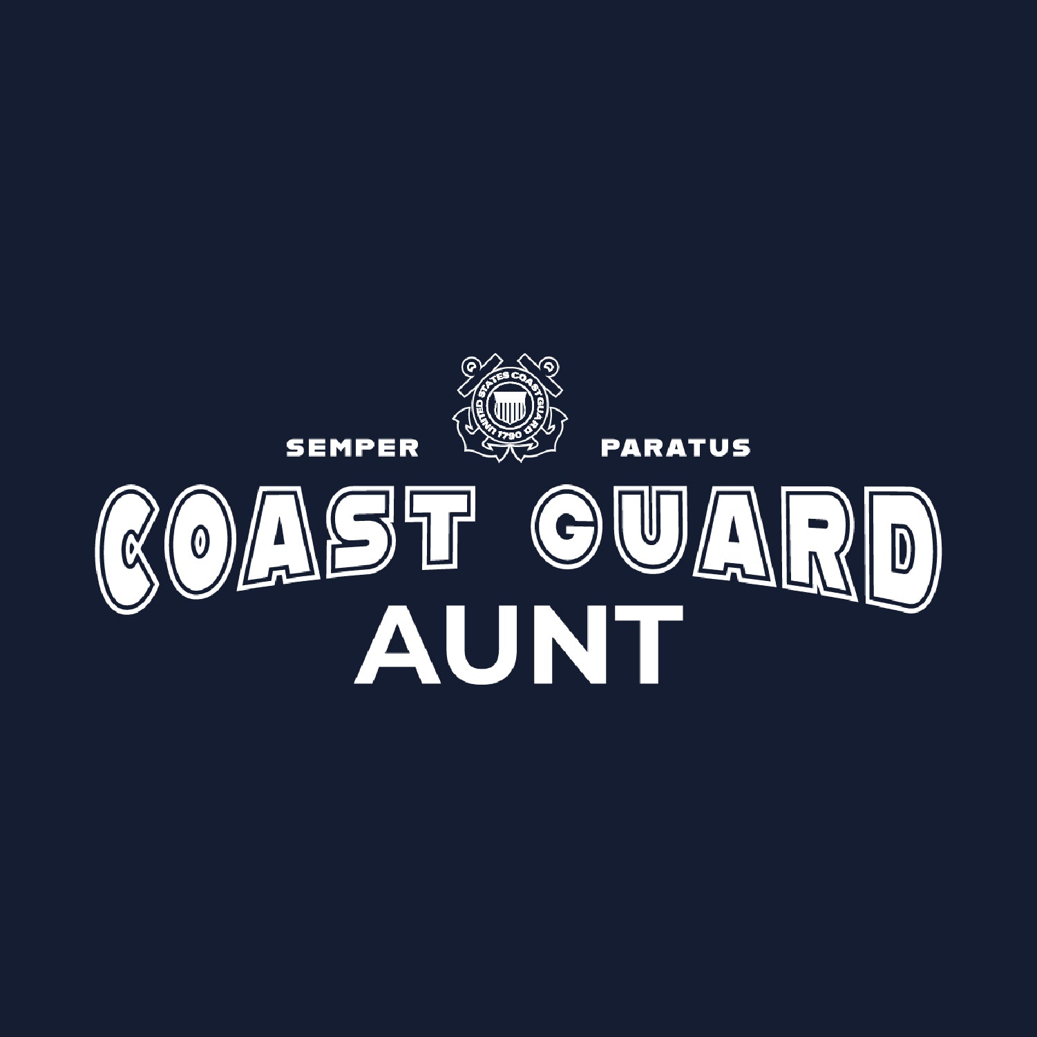 Coast Guard Aunt Crewneck (Navy)