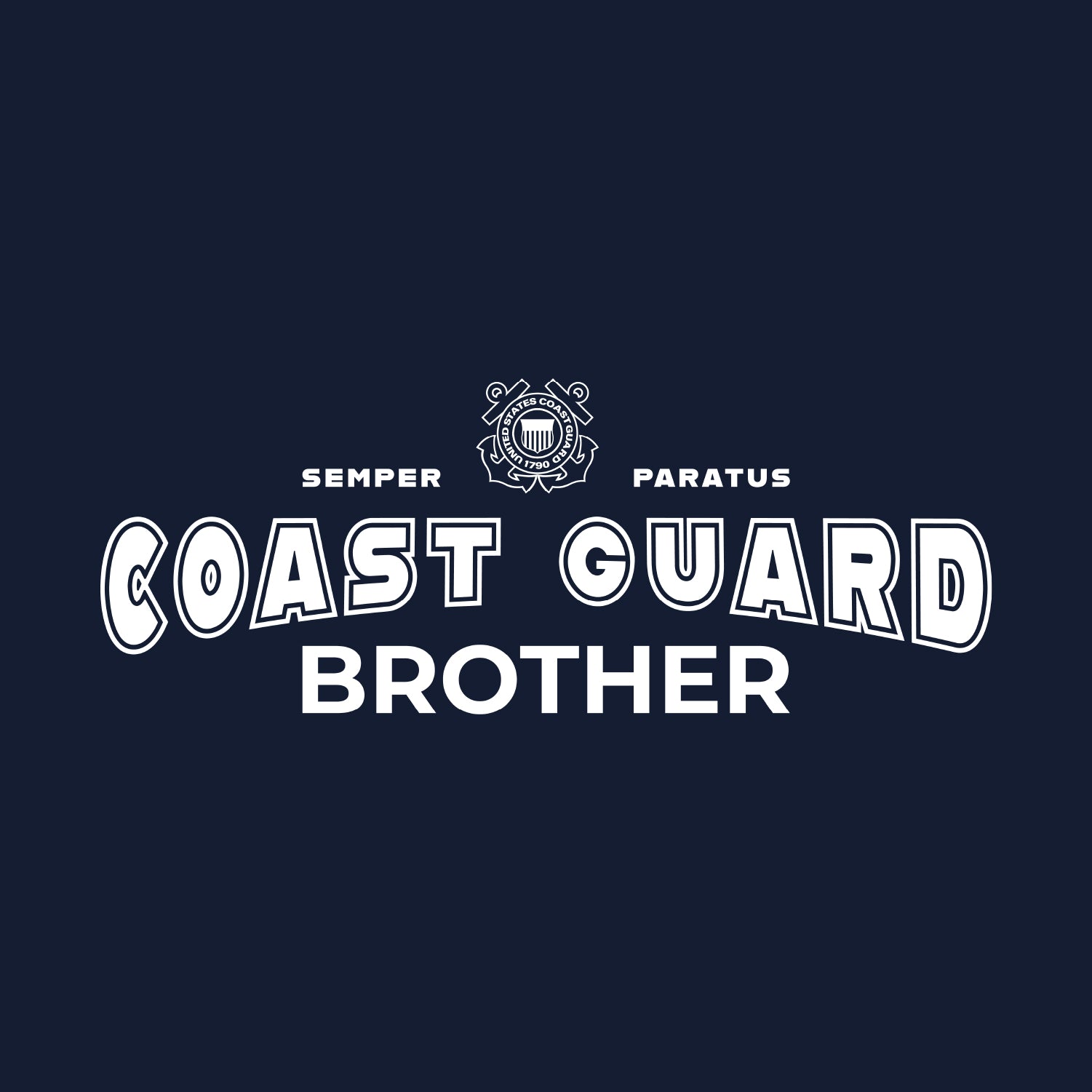 Coast Guard Brother Crewneck (Navy)
