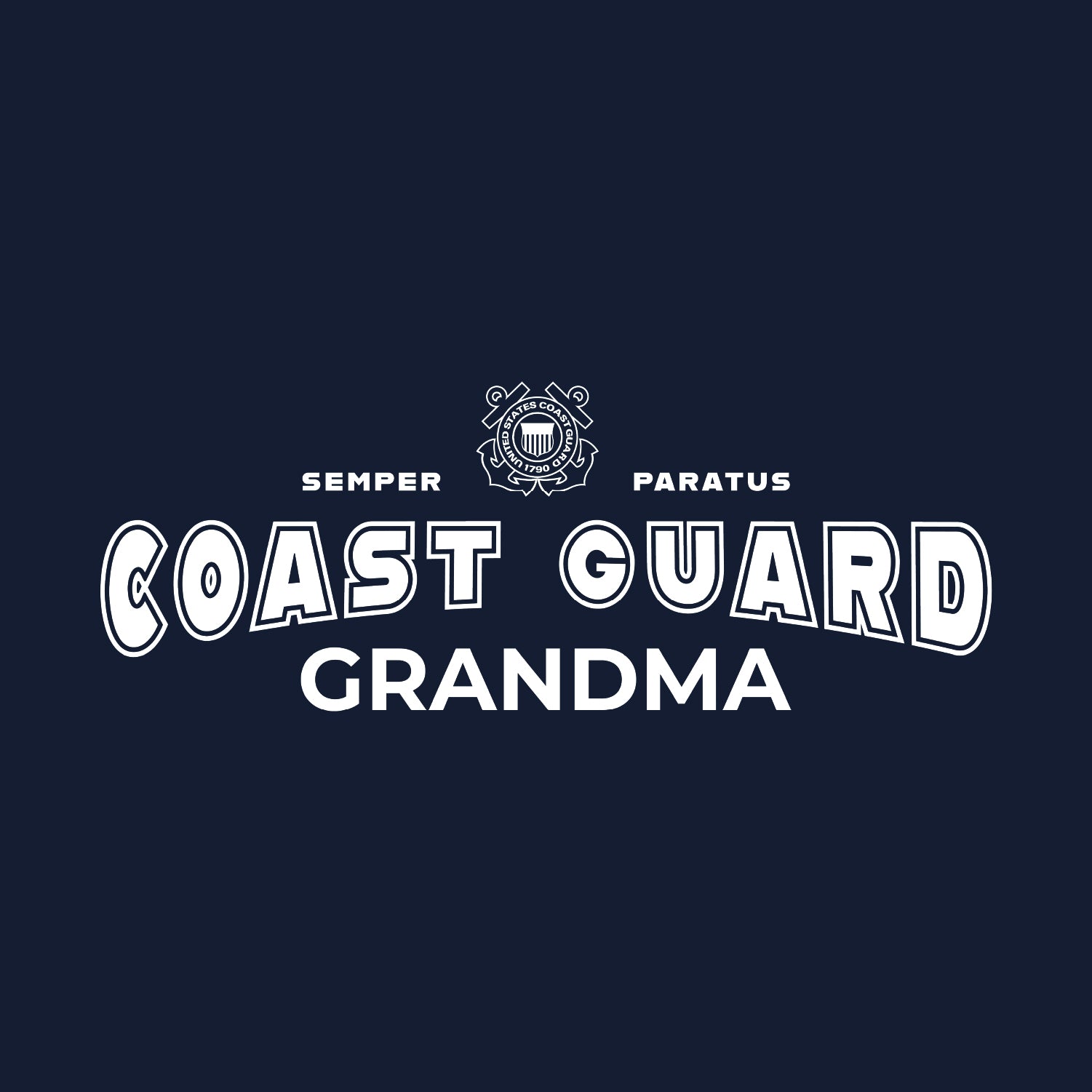 Coast Guard Grandma Crewneck (Navy)
