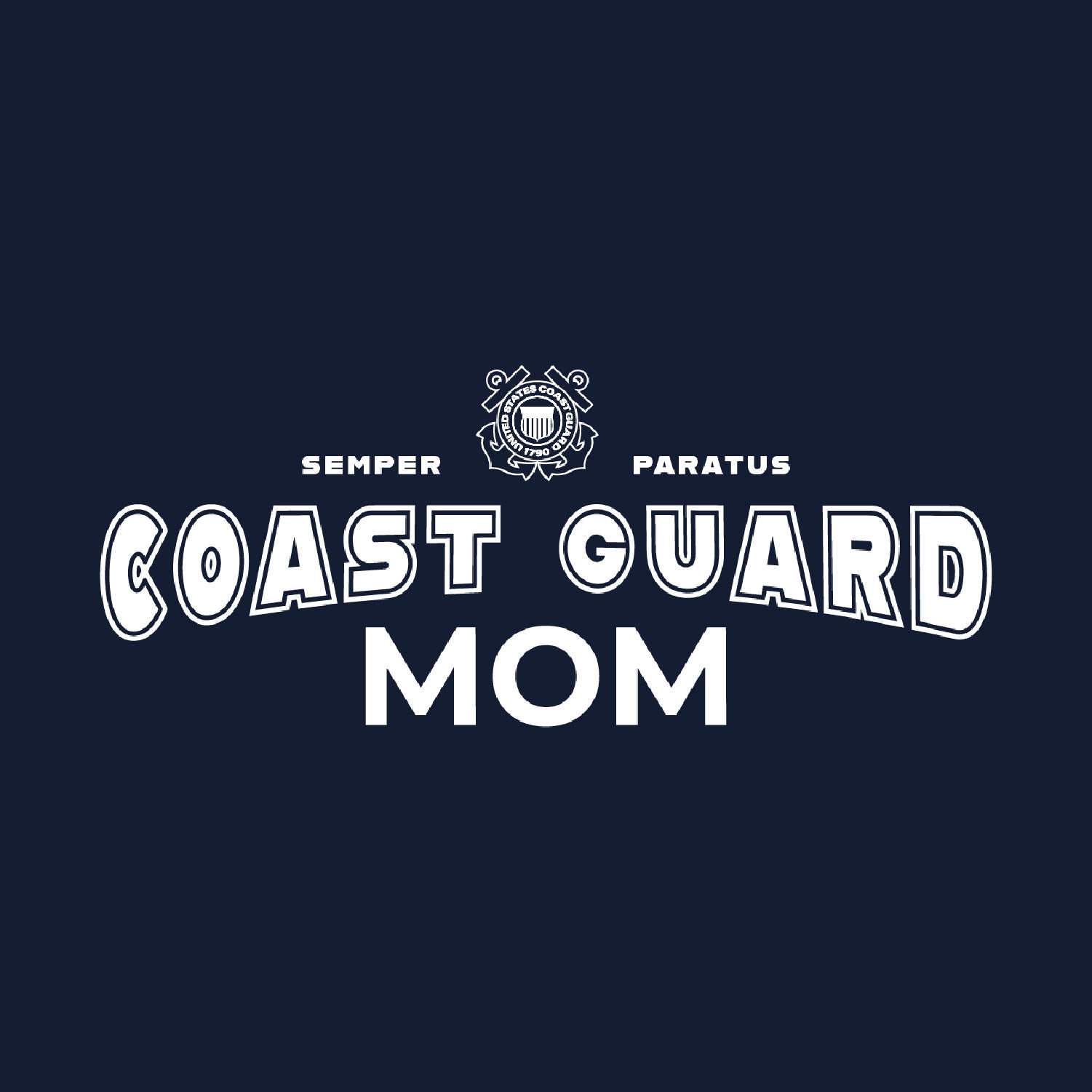 Coast Guard Mom Crewneck (Navy)