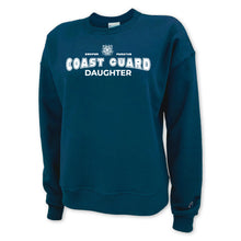 Load image into Gallery viewer, Coast Guard Champion Daughter Ladies Crewneck (Navy)