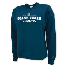 Load image into Gallery viewer, Coast Guard Champion Grandma Ladies Crewneck (Navy)