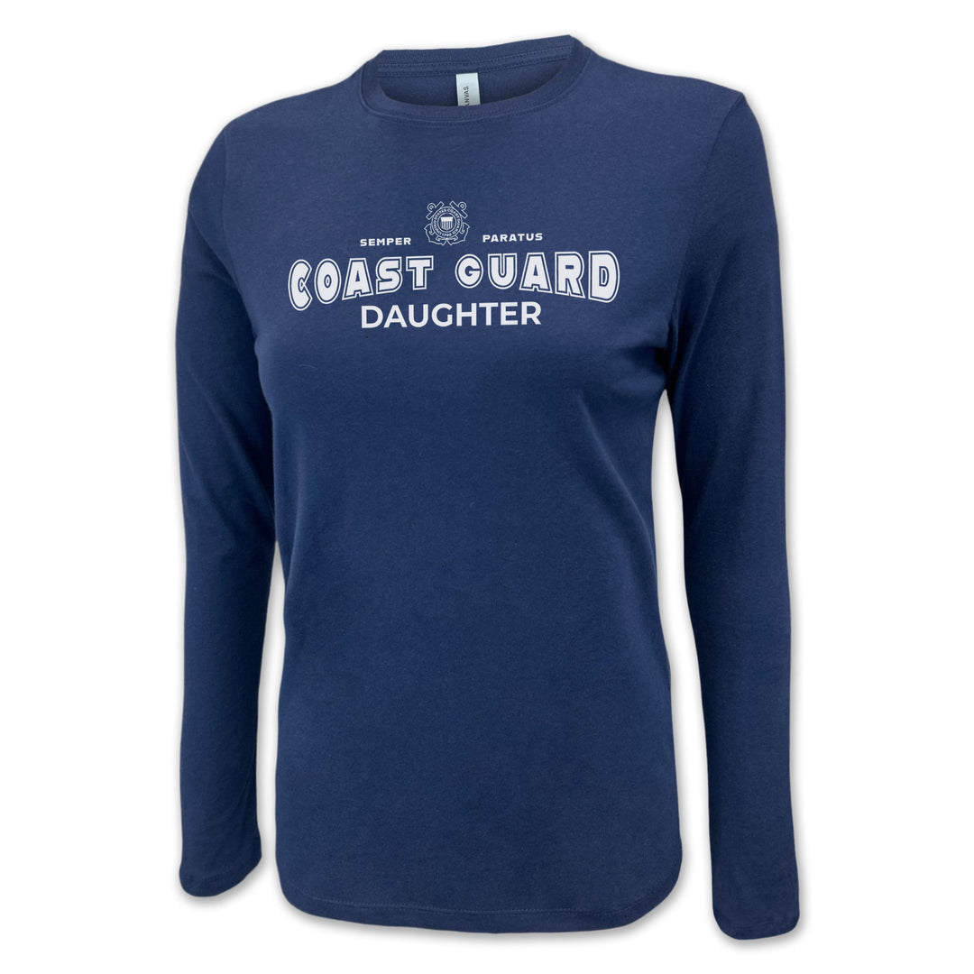 Coast Guard Daughter Women's Long Sleeve T-Shirt (Navy)