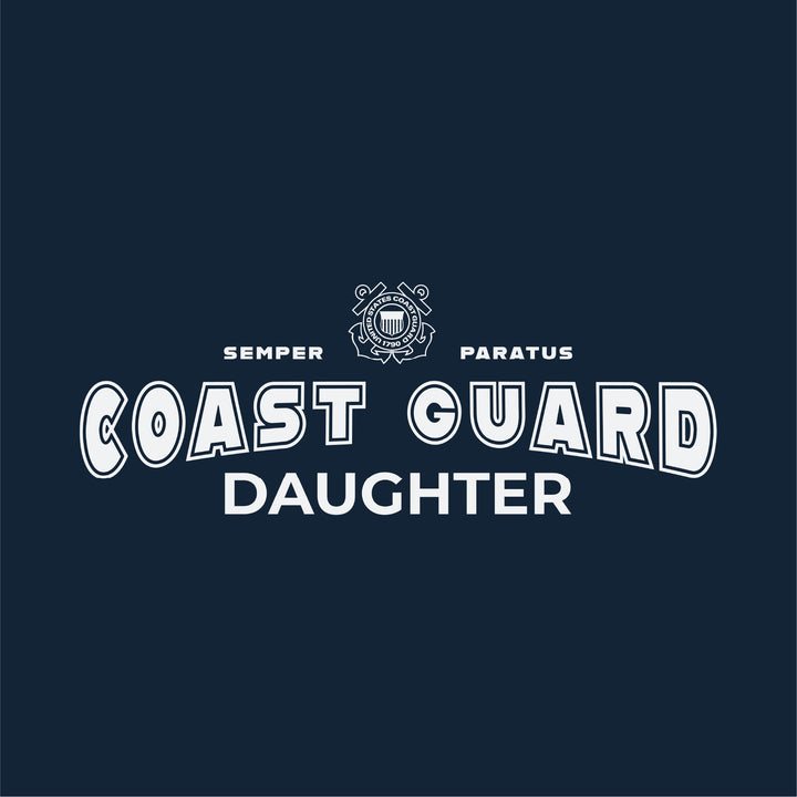 Coast Guard Daughter Ladies T-Shirt (Navy)