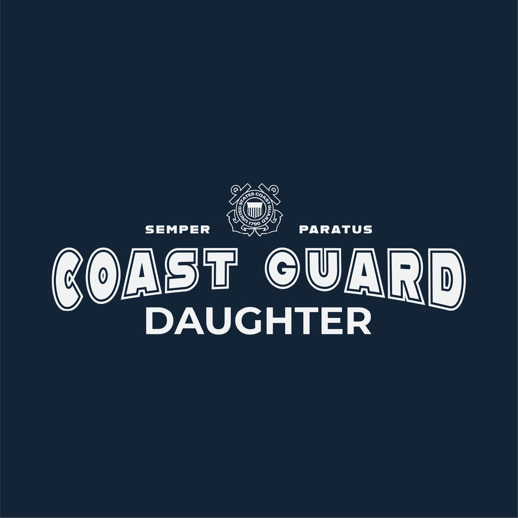 Coast Guard Daughter Ladies T-Shirt (Navy)