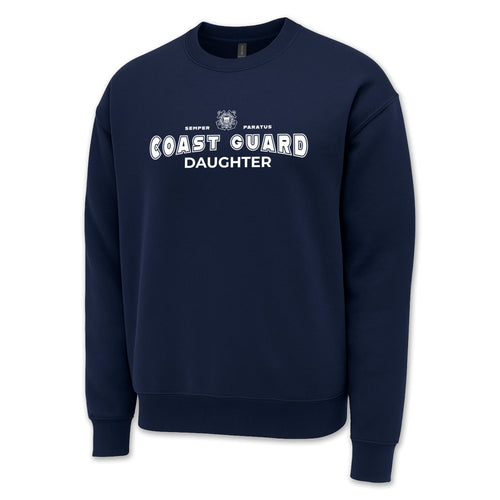 Coast Guard Daughter Crewneck (Navy)
