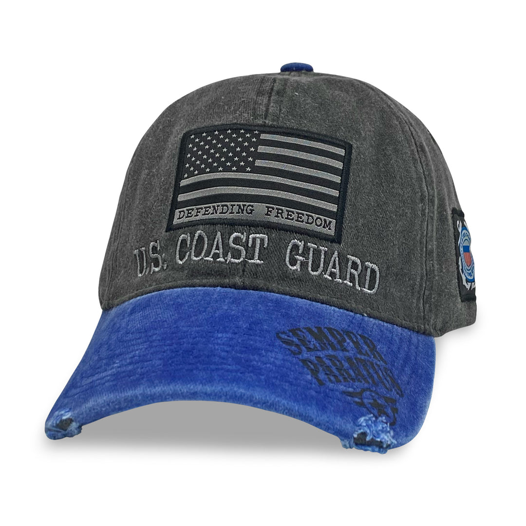 Coast Guard Defending Freedom Xtreme Bent Hat